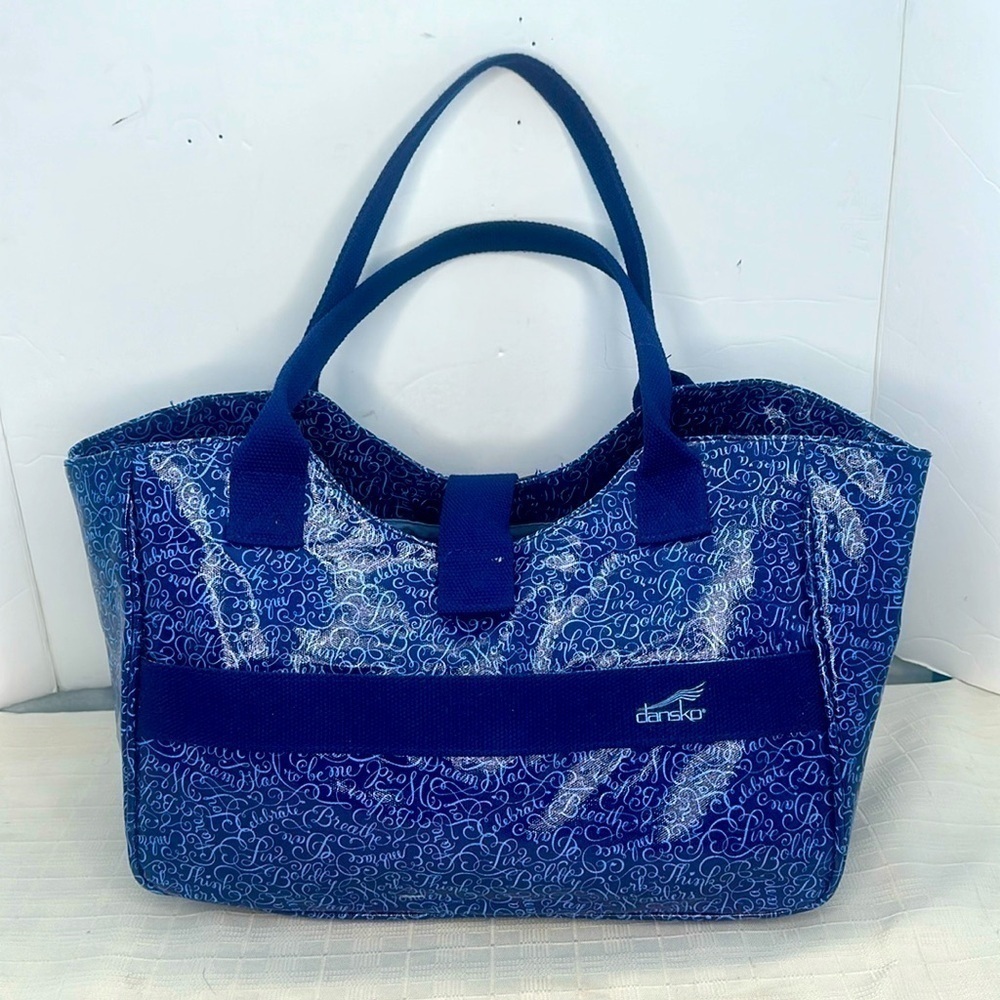 BLUE DANSKO LARGE TOTE BAG